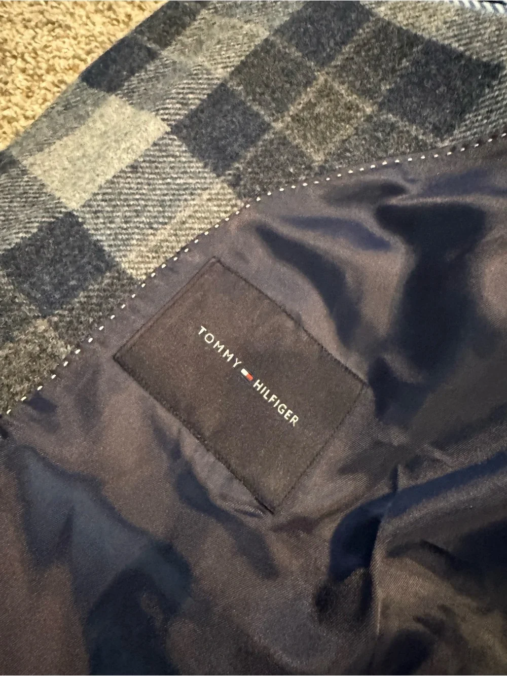 Tommy Hilfiger Wool Plaid Blazer 48R